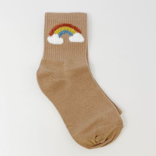 Wonder Of Sky Socks Set with rainbow and lightning