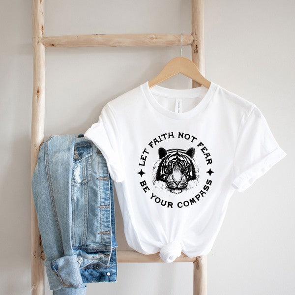 Let Faith Not Fear Tiger Short Sleeve Graphic Tee