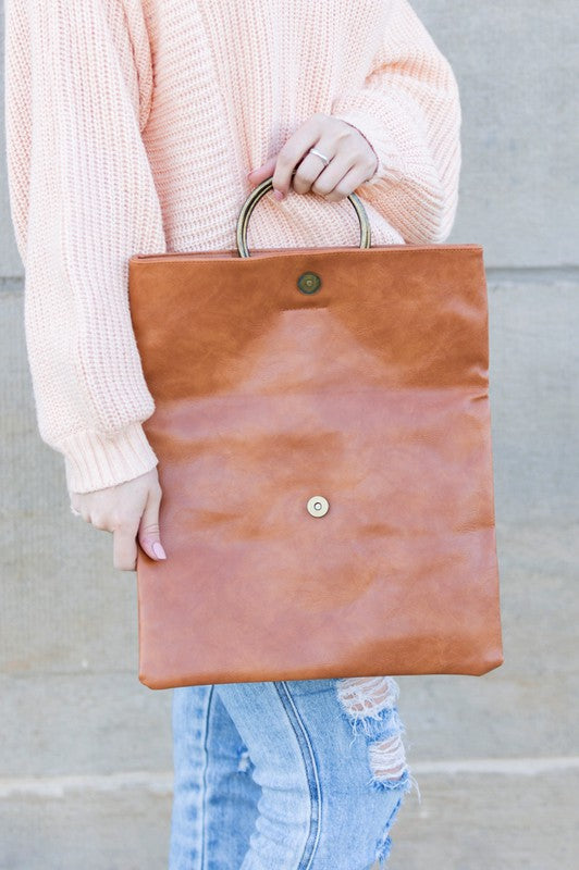 Gorgeous Fold-over O-ring Clutch | Gift for Her | Women's Hnagbag | Stylish Gifts
