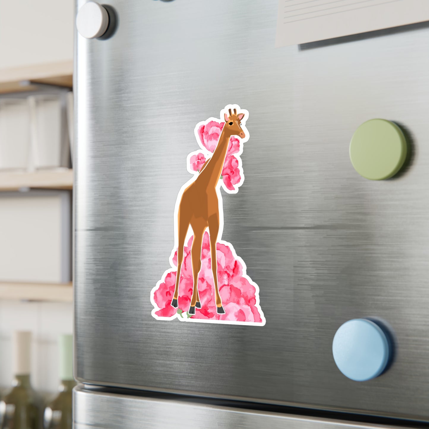 Adorable Spotless Baby Giraffe with a Flower Crown | Cute Safari Decal For Boys, Girls, Kids| Waterproof, Vinyl and Dishwasher Safe | Laptop, Water bottle, Planner, Tumbler