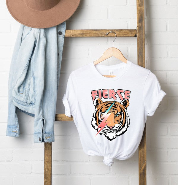 Fierce Tiger Lightning Bolt Short Sleeve Tee