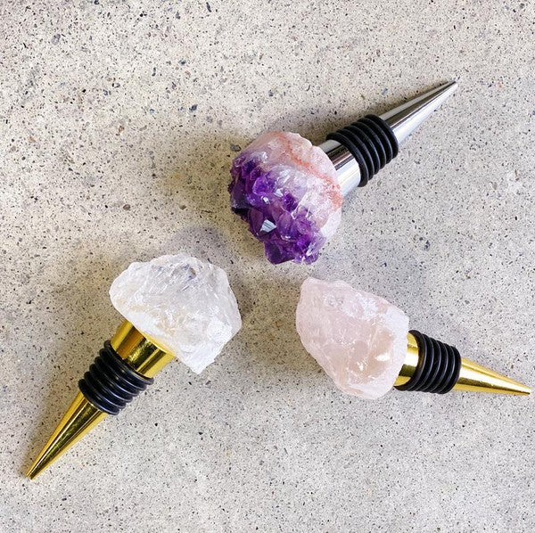 Nature's Elegance: Semi-Precious Stone Wine Stoppers | Beautiful Wine Stopper