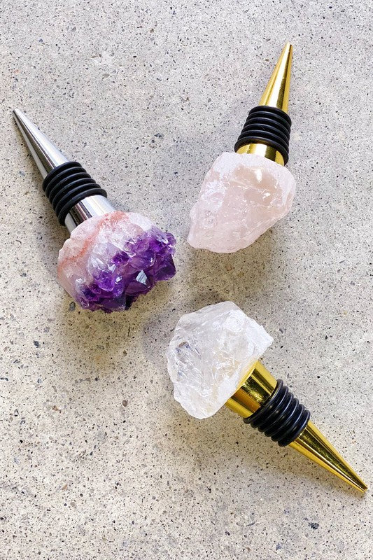 Nature's Elegance: Semi-Precious Stone Wine Stoppers | Beautiful Wine Stopper