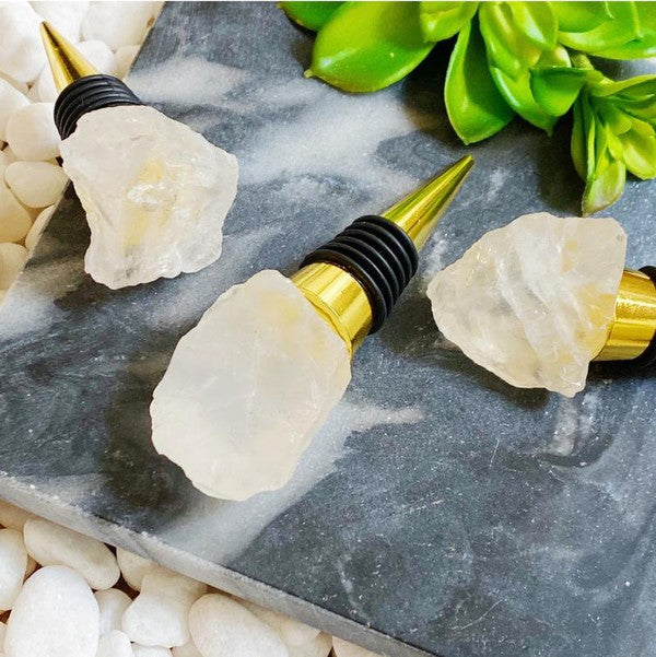 Nature's Elegance: Semi-Precious Stone Wine Stoppers | Beautiful Wine Stopper