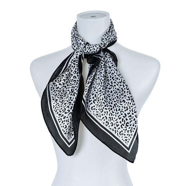 Leopard Silk Fashion Scarf