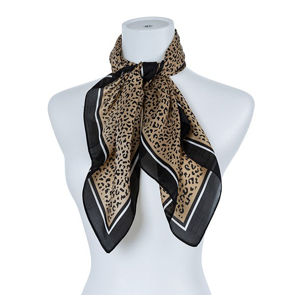 Leopard Silk Fashion Scarf