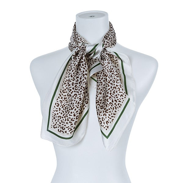 Leopard Silk Fashion Scarf