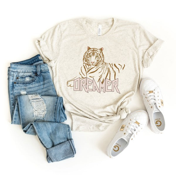 Dreamer Tiger Short Sleeve Graphic Tee