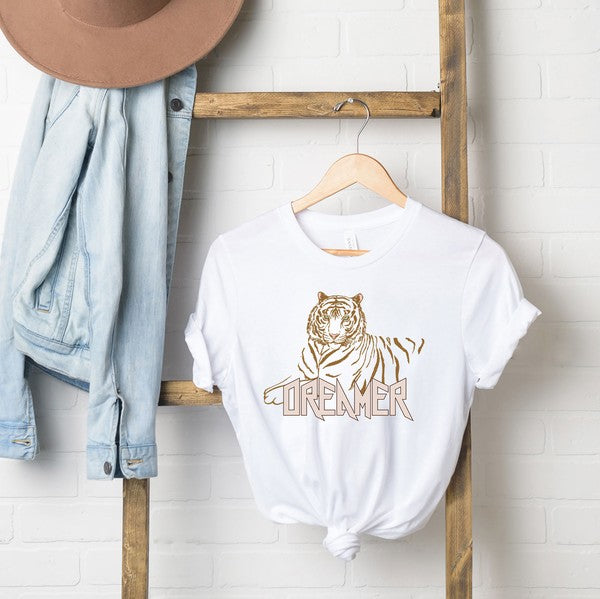 Dreamer Tiger Short Sleeve Graphic Tee