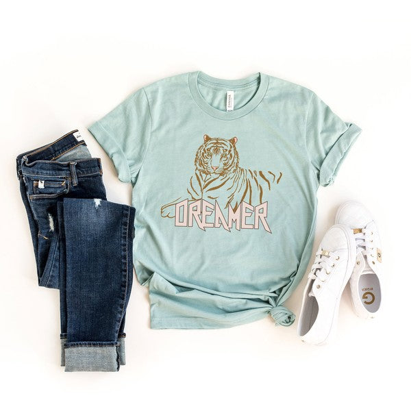 Dreamer Tiger Short Sleeve Graphic Tee