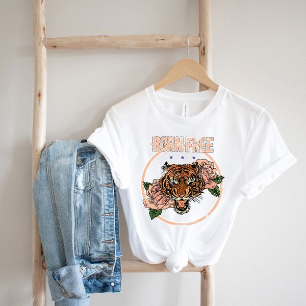 Born Free Tiger Short Sleeve Graphic Tee