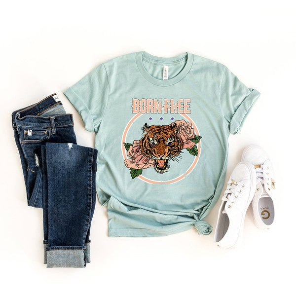 Born Free Tiger Short Sleeve Graphic Tee