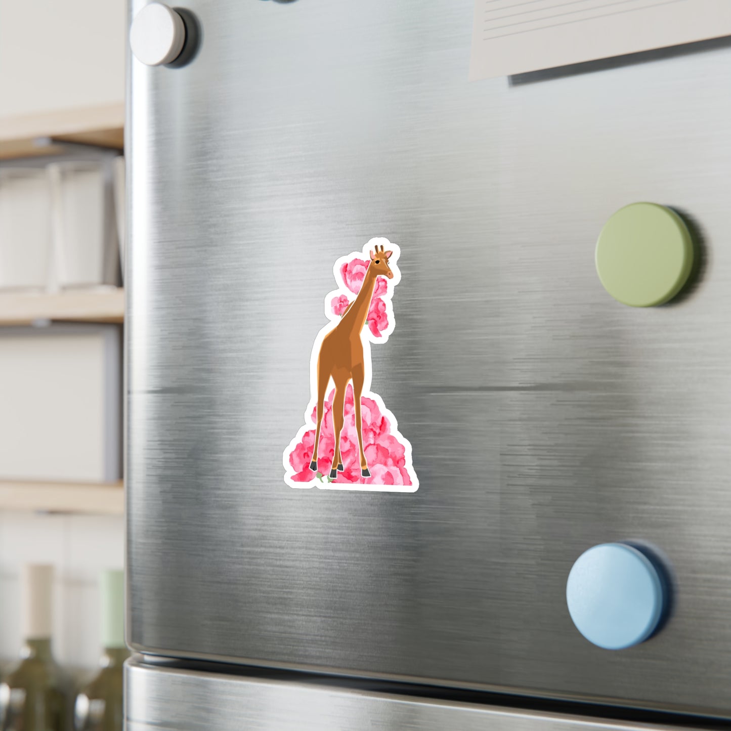 Adorable Spotless Baby Giraffe with a Flower Crown | Cute Safari Decal For Boys, Girls, Kids| Waterproof, Vinyl and Dishwasher Safe | Laptop, Water bottle, Planner, Tumbler