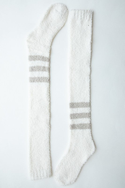 Cozy Knee-High Boucle Socks