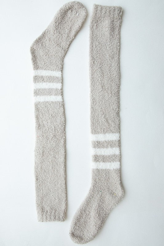 Cozy Knee-High Boucle Socks