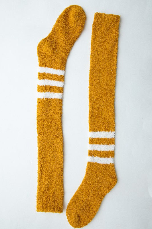 Cozy Knee-High Boucle Socks