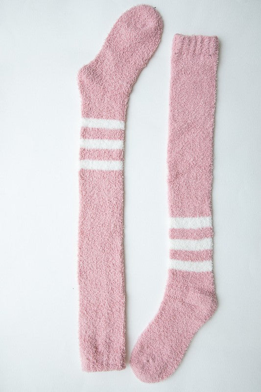 Cozy Knee-High Boucle Socks