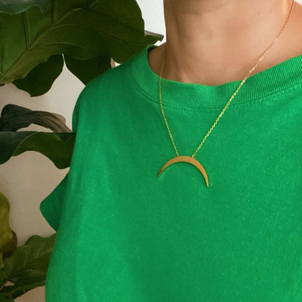 Glam Boho Crescent Necklace