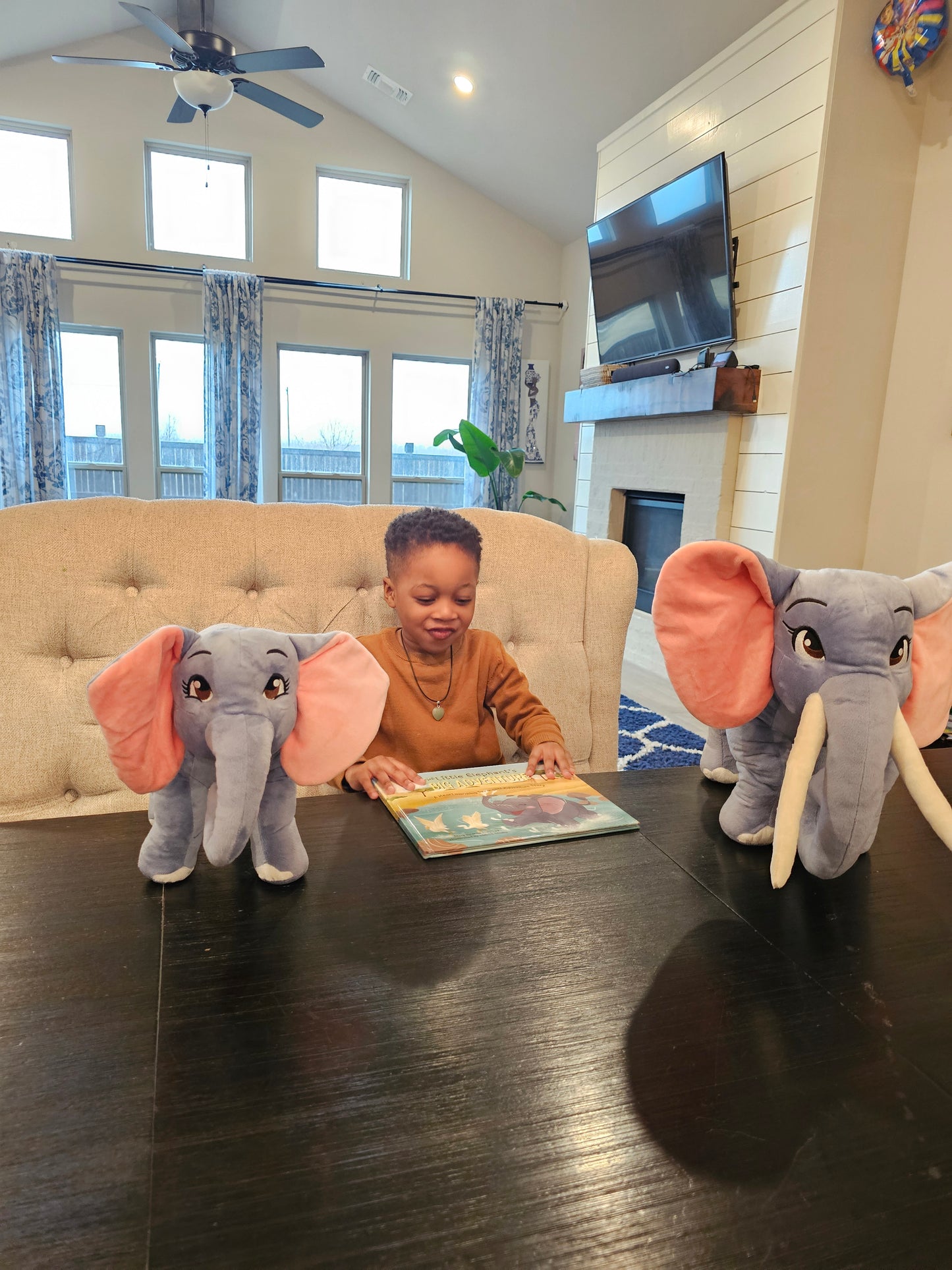 Cuddly Plush Gray Stuffed Elephant Toy of Amara - 13 inches