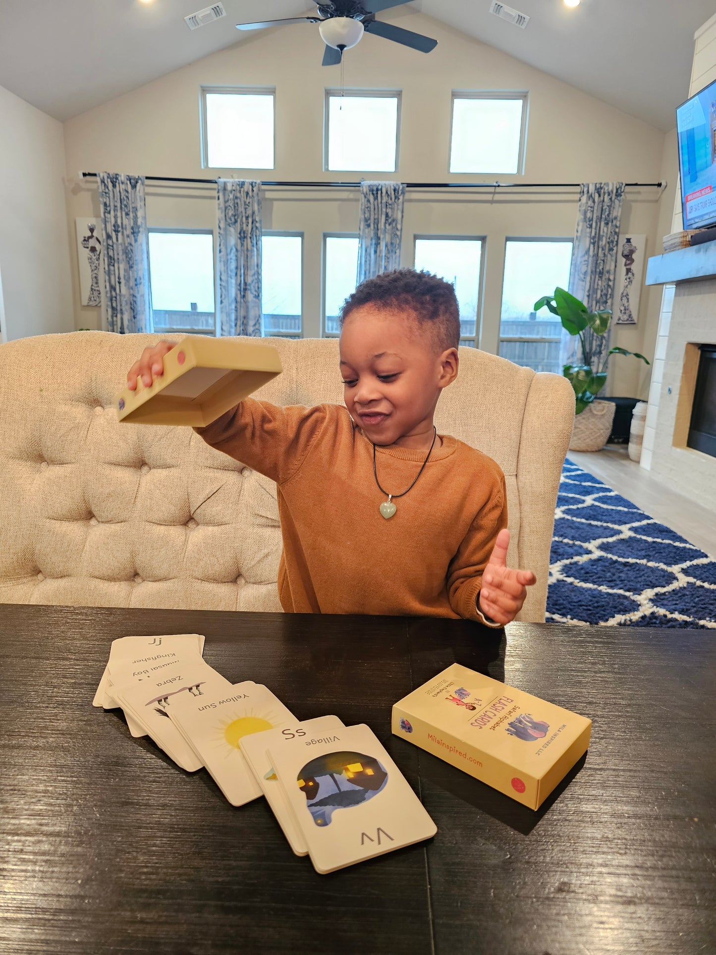 Fun Safari Alphabet Flash Cards from The Little Elephant's Big Adventure Book | Amara Baby Elephant ABC Cards | Fun Children's A to Z Learning Cards