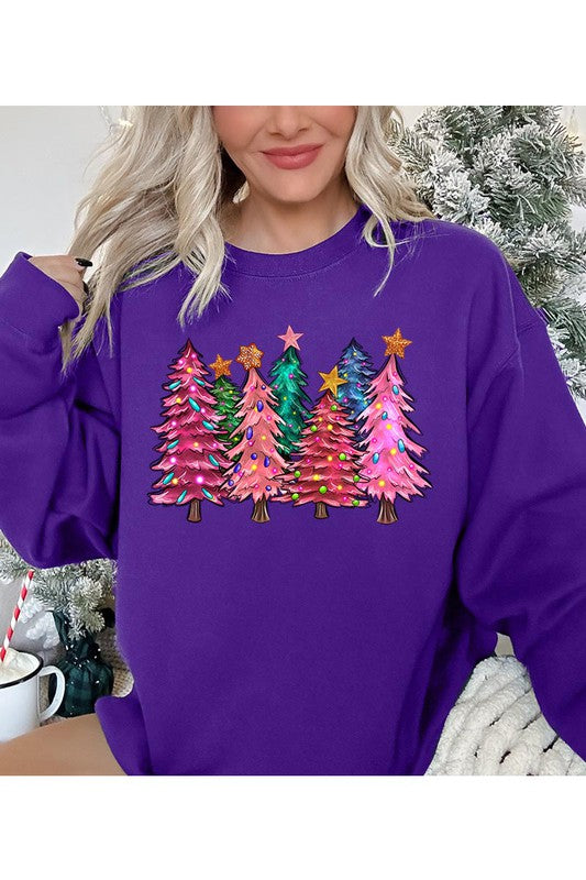 Unisex Fleece Christmas Tree Sweatshirt