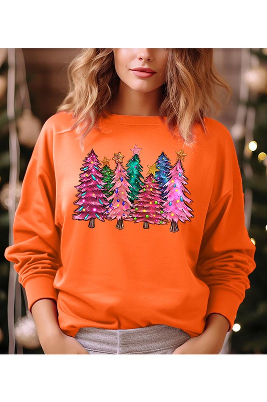 Unisex Fleece Christmas Tree Sweatshirt