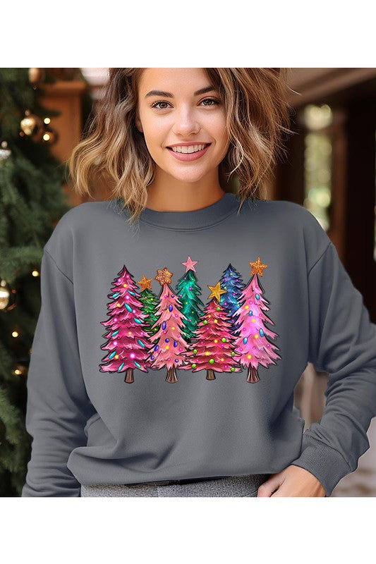 Unisex Fleece Christmas Tree Sweatshirt
