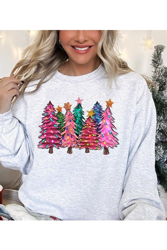 Unisex Fleece Christmas Tree Sweatshirt
