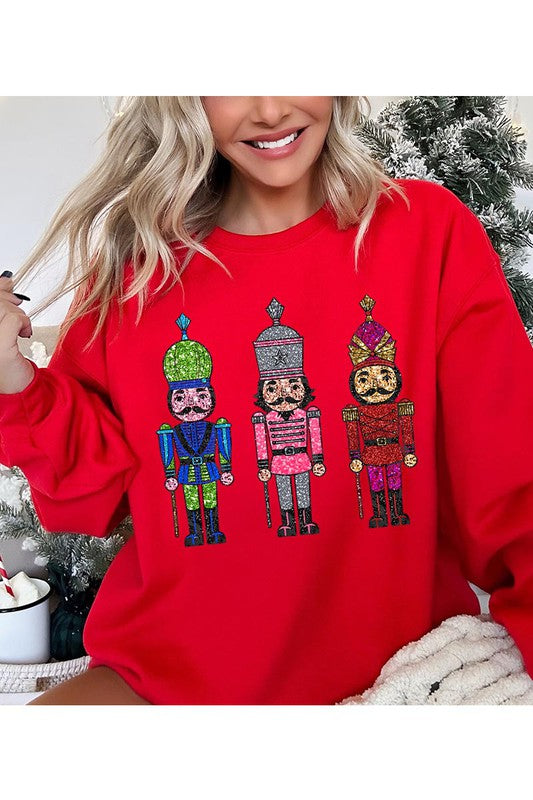 Christmas Nutcracker Unisex Fleece Sweatshirt