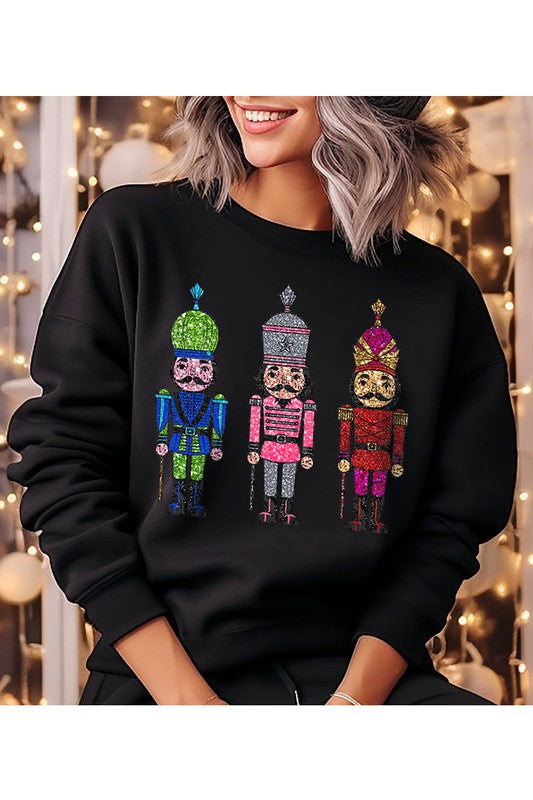 Christmas Nutcracker Unisex Fleece Sweatshirt