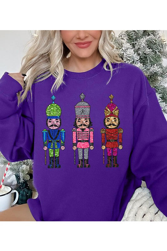 Christmas Nutcracker Unisex Fleece Sweatshirt