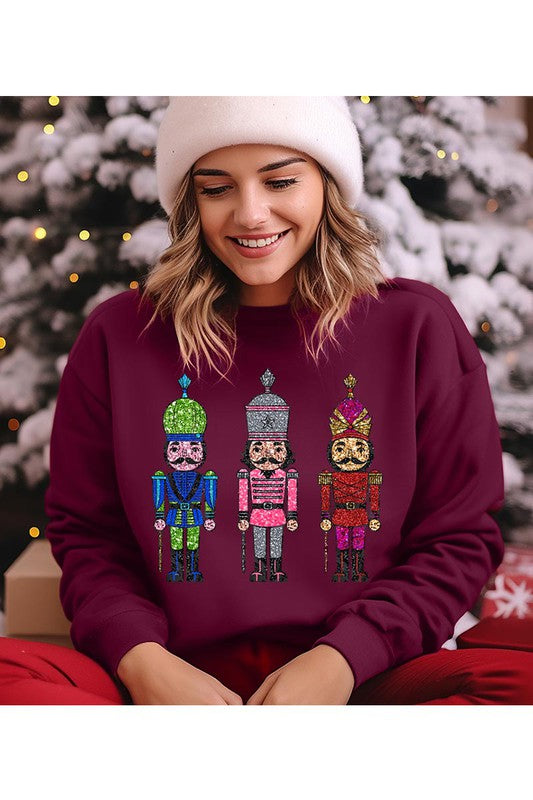Christmas Nutcracker Unisex Fleece Sweatshirt
