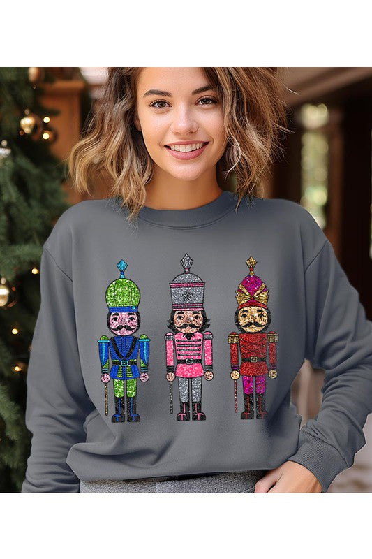 Christmas Nutcracker Unisex Fleece Sweatshirt