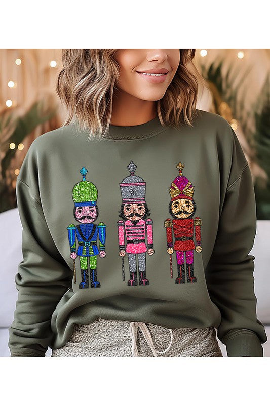 Christmas Nutcracker Unisex Fleece Sweatshirt