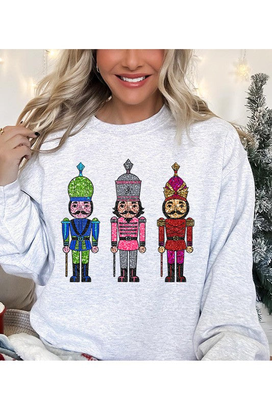 Christmas Nutcracker Unisex Fleece Sweatshirt