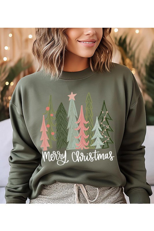 Christmas Tree unisex Fleece Sweatshirt