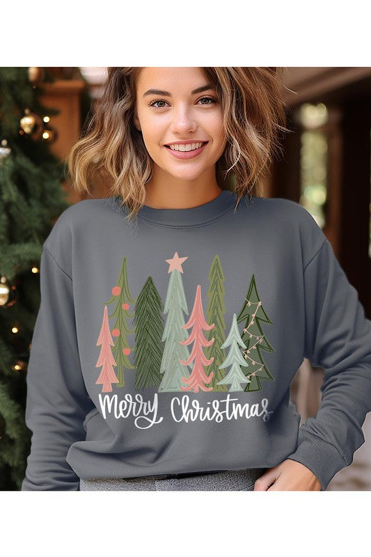 Christmas Tree unisex Fleece Sweatshirt