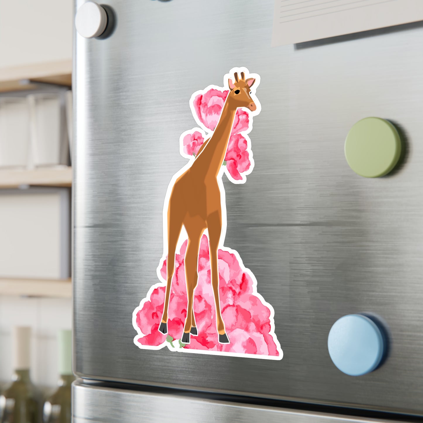 Adorable Spotless Baby Giraffe with a Flower Crown | Cute Safari Decal For Boys, Girls, Kids| Waterproof, Vinyl and Dishwasher Safe | Laptop, Water bottle, Planner, Tumbler