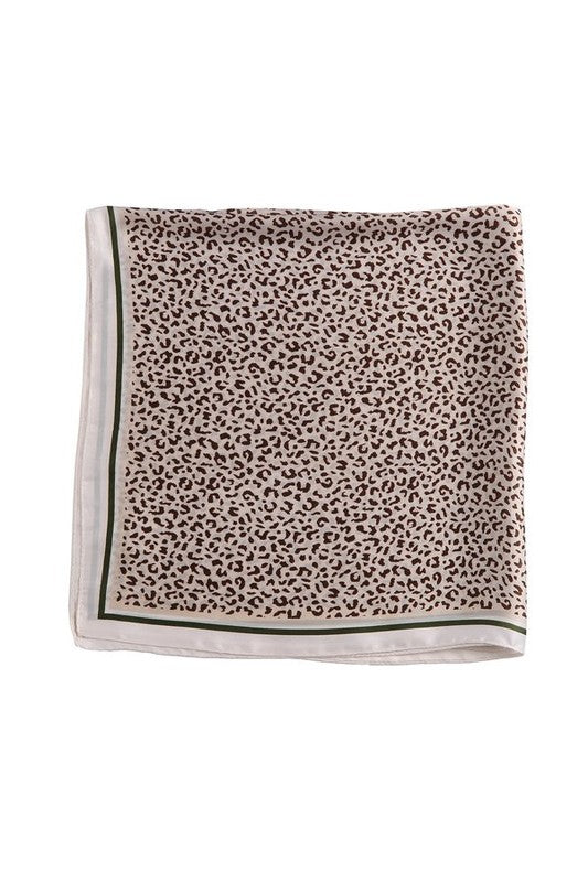 Leopard Silk Fashion Scarf