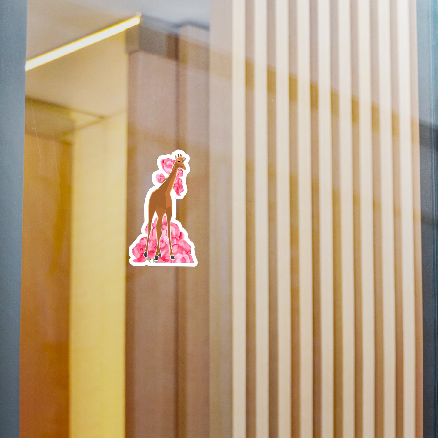 Adorable Spotless Baby Giraffe with a Flower Crown | Cute Safari Decal For Boys, Girls, Kids| Waterproof, Vinyl and Dishwasher Safe | Laptop, Water bottle, Planner, Tumbler