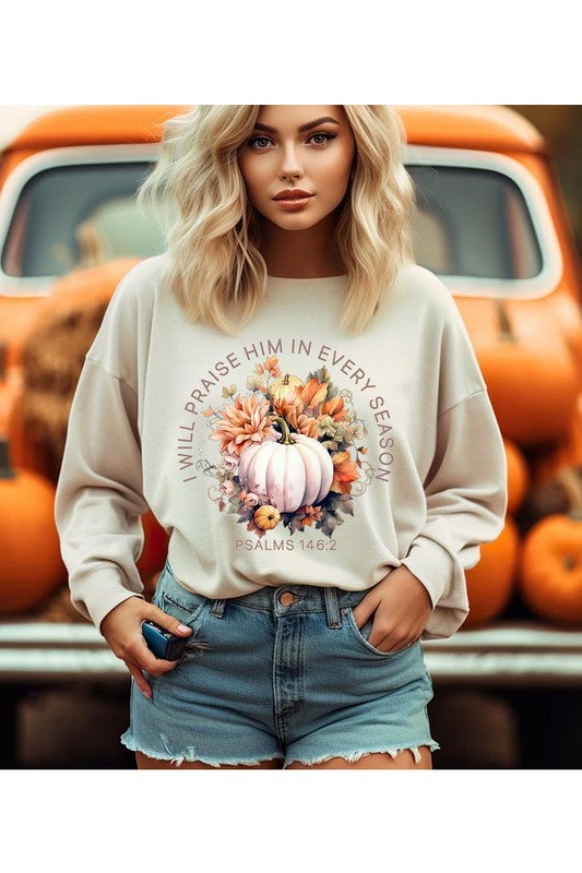 Pumpkin Unisex Fleece Sweatshirt