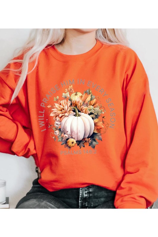 Pumpkin Unisex Fleece Sweatshirt