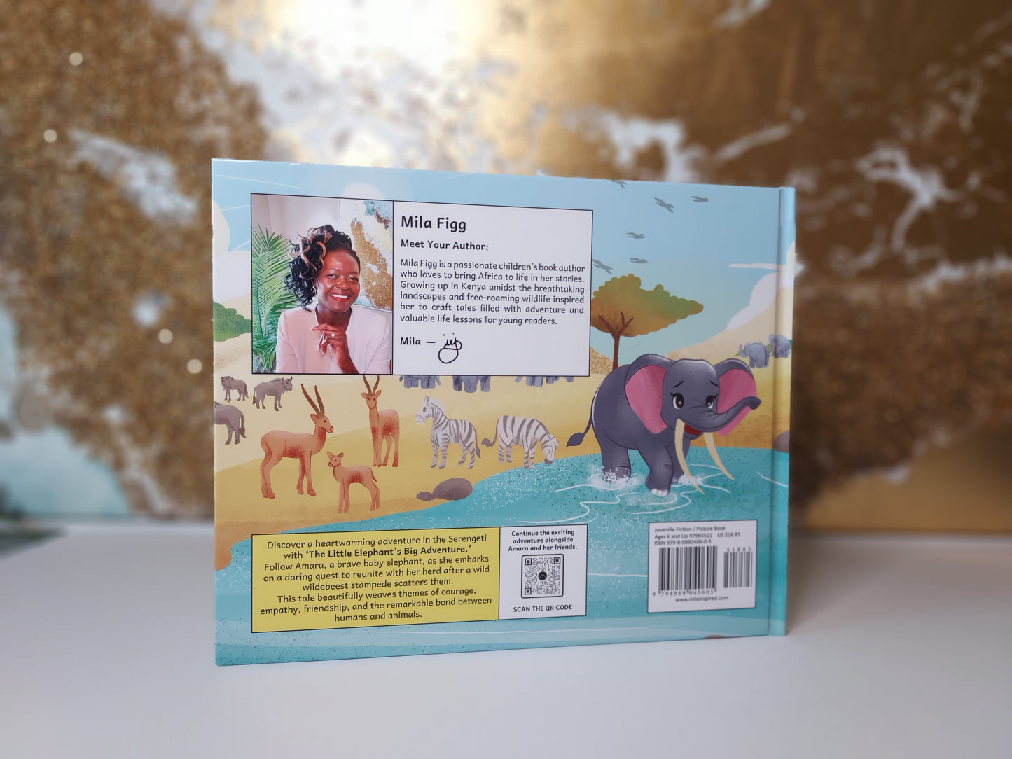 PRE-ORDER ONLY- The Little Elephant's Big Adventure Children's Picture Book | Hardcover | Amara
