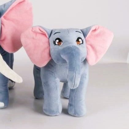 Cuddly Plush Gray Stuffed Elephant Toy of Amara - 13 inches