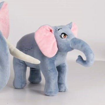 Cuddly Plush Gray Stuffed Elephant Toy of Amara - 13 inches