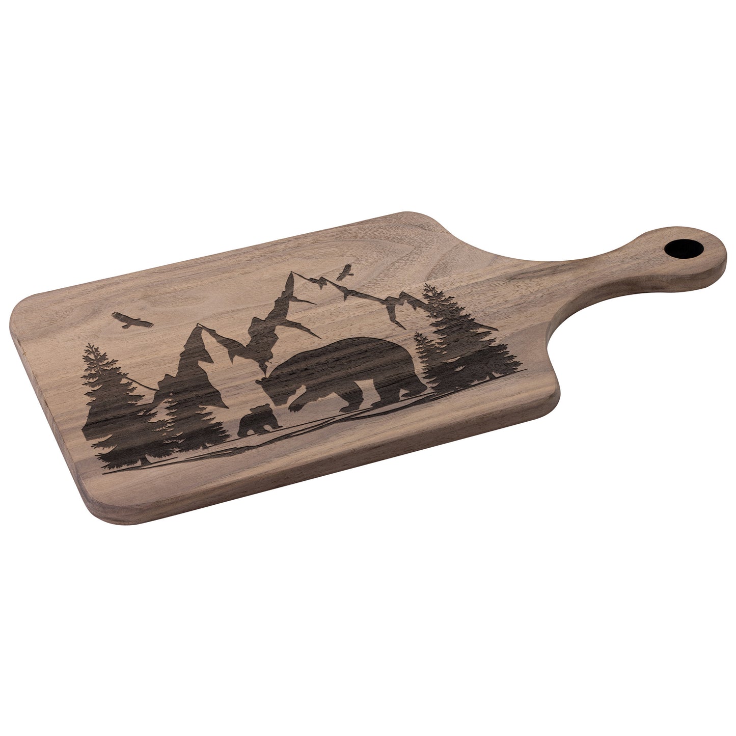 Black Bear Cutting Board | Maple & Walnut Hardwood