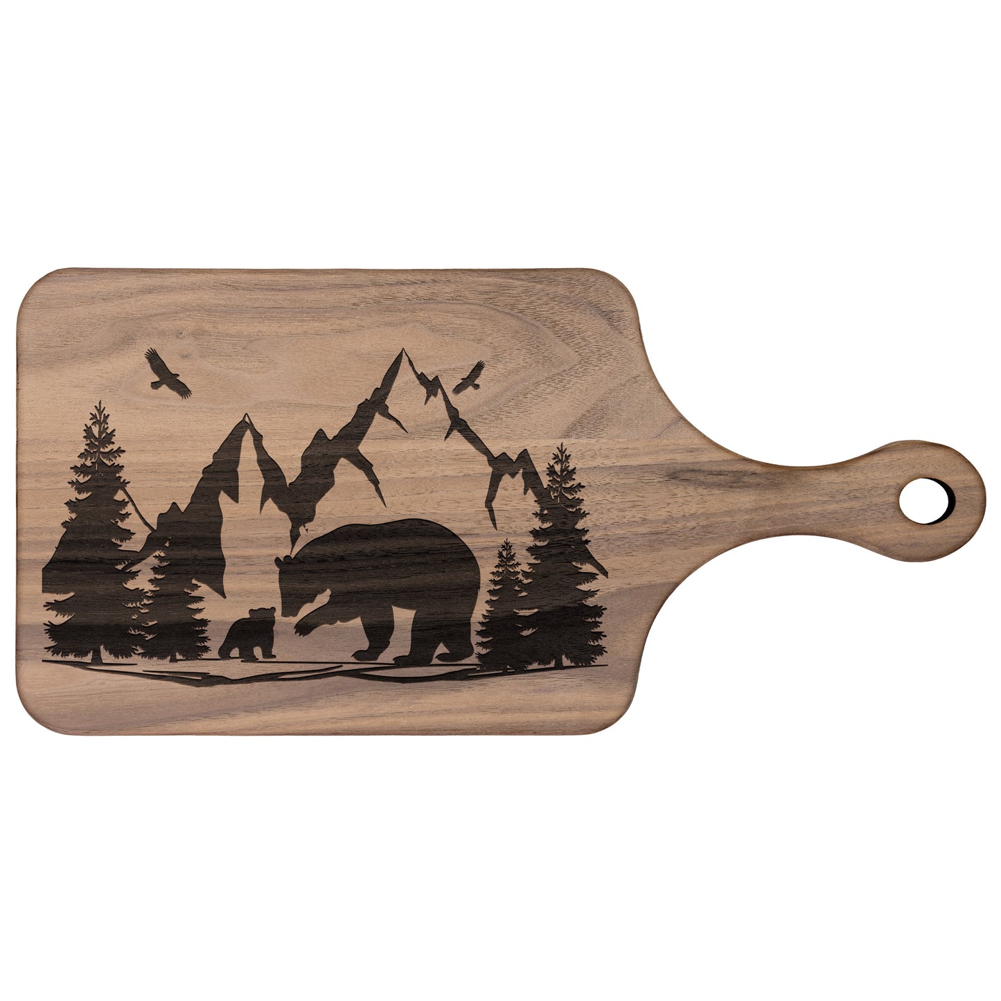 Black Bear Cutting Board | Maple & Walnut Hardwood