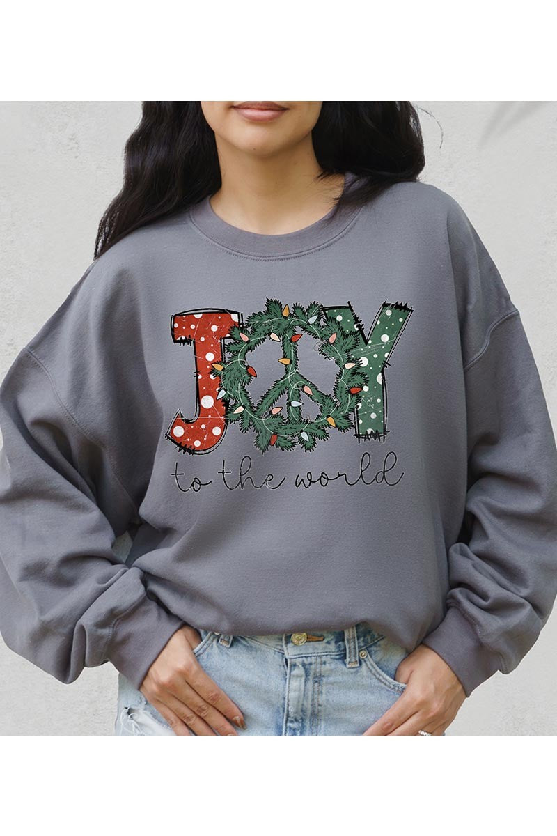 Joy To The World | Christmas Unisex Fleece Sweatshirt