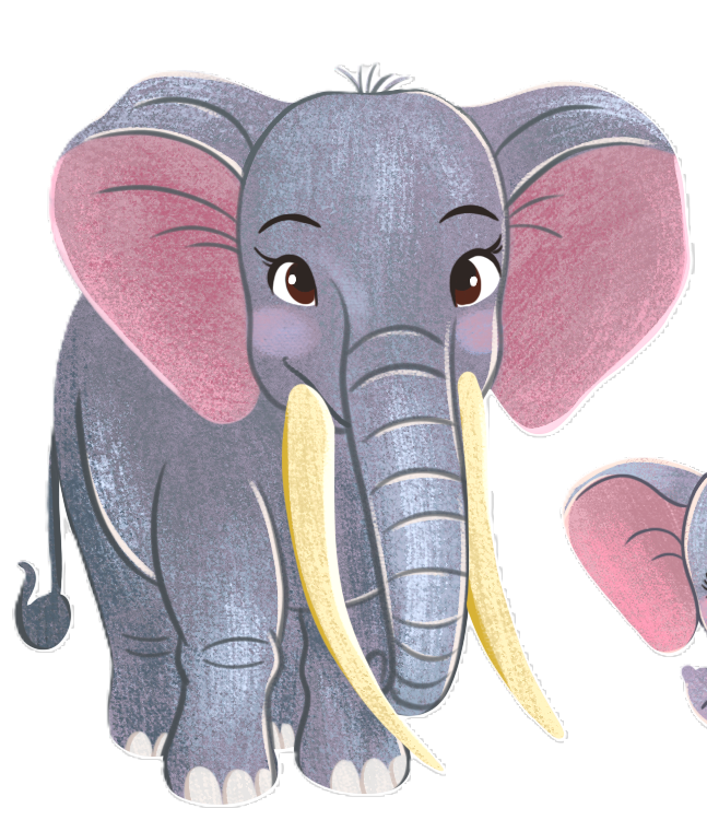 Lovable Plush Gray Stuffed Elephant Toy of Lila, Amara's Mother - 18 inches
