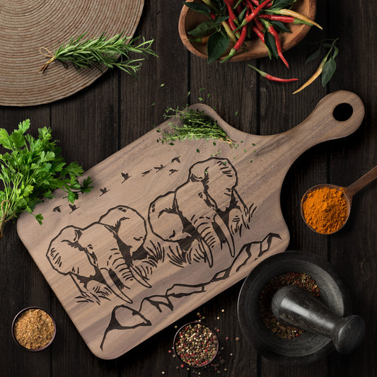 Elephant Hardwood Cutting Boards